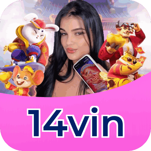 Catálogo slots 14vin mostrando top jogos Gates Olympus Sweet Bonanza Fortune Tiger Big Bass volatilidade RTP